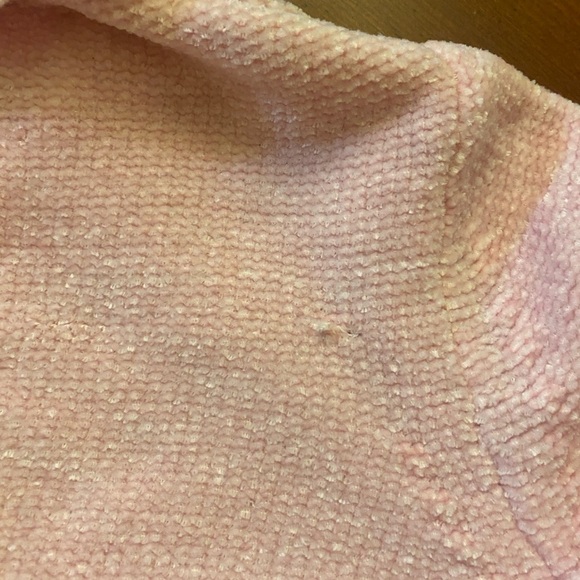 Grandmacore Ballet Blush Pink LARGE Cable Knit Sweater - Picture 3 of 7